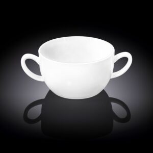 Бульонница Wilmax 440 мл, D 110 мм, H 66 мм с ручками артикул 991225