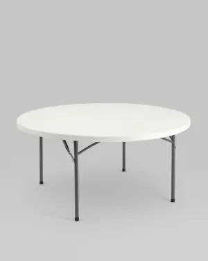 Стол круглый складной пластиковый Кейт 160