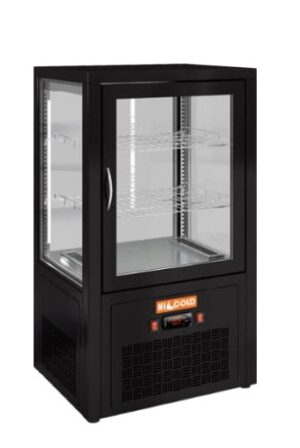 Настольная холодильная витрина HiCold VRC 70 Black