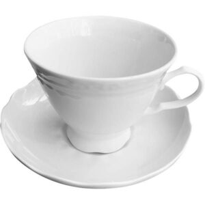 Чайная пара Добрушский фарфоровый завод «Надежда»; 250мл; фарфор, белый артикул 7С1435