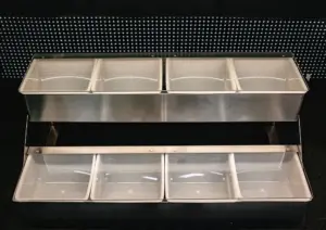 Контейнер для фруктов, металлический корпус, 8 отдел., P.L. - BarWare