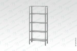Стеллаж полочный СПЛн - 1500*600*1800 "Norma Inox" (полка сплошная 5 шт.)
