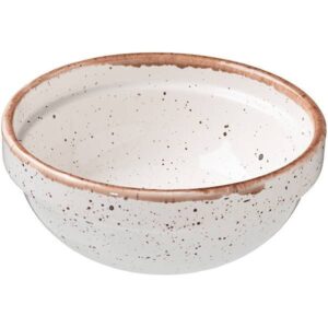 Тарелка Борисовская Керамика «Пунто Бьянка» глубокая; 0,6л; D155, H60мм, фарфор; белый, черный артикул ФРФ88800951