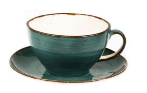 Чайная пара P.L. Proff Cuisine Fusion Green Sea 375 мл, D 118 мм, H 70 мм артикул P7150112-C&D-SH222 к=24/4