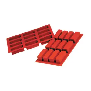 Форма силиконовая P.L. Proff Cuisine "Прямоугольник" 12 ячеек 80*30 мм, h 30 мм (30*17,5 см)