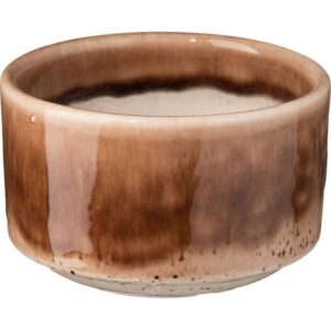 Сахарница Борисовская Керамика «Маррон Реативо», 350мл; H65, B100мм, фарфор; коричневый, бежевый артикул ФРФ88802673