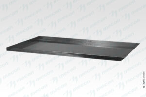 Противень для выпекания ПДВ - 600*400*20, черная сталь, сплошной, 4 борта (1 борт по стор. 600 мм - 45°)
