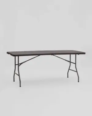 Стол складной чемодан пластиковый Кейт 180 коричневый