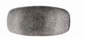 Блюдо CHURCHILL Raku Quartz Black L 200 мм, B 121 мм артикул RKBQXO7 1
