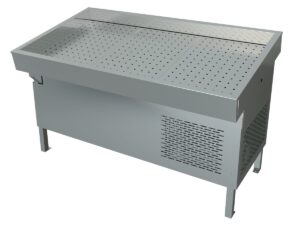 Прилавок холодильный Марихолодмаш ПХС-1,55/0,85 рыба на льду (встроенный холод)