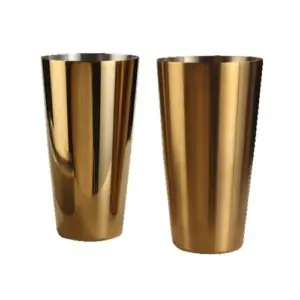 Шейкер "Бостон" с золотым покрытием 700 мл, P.L. - Kingtex