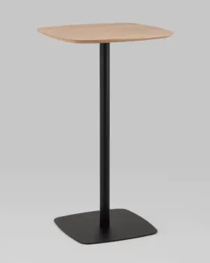 Стол барный Form 60*60 светлое дерево/черный