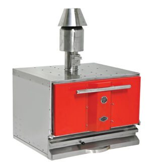 Печь на твердом топливе (хоспер) Empero EMP.PKF-50-K красная