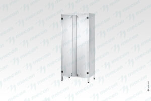 Шкаф кухонный ШЗКп - 600*500*1800 "Profi Inox", дверь распашная, полки сплошн. 2 шт., без к-та замков