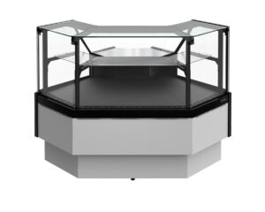 Холодильная витрина Carboma Palm 3 GC95 VV-5-1 внешний угол без боковин (версия 2.0) (9006-9005)