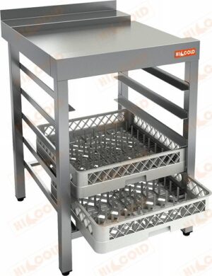 Стол для посудомоечных корзин HICOLD НСДПМ-6/7,4БЛ