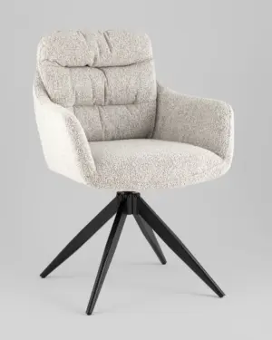 Стул обеденный мягкий Nia светло-серый букле