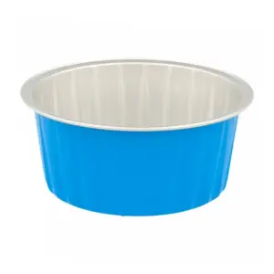 Форма алюминиевая для выпекания 125 мл, синяя, 100 шт