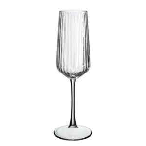 Бокал-флюте для шампанского PASABAHCE Allegra Optic 195 мл, D 45 мм, H 226 мм, тонкий край артикул 440464/b