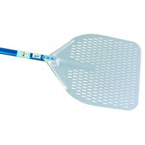 Лопата для пиццы Gi.Metal Azzurra A-45RF/150 450х450 мм, L 2000 мм, перфорированная, ручка 1500 мм