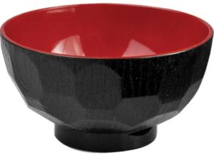 Салатник ProHotel 16SJ007/DIA11 300 мл, D 115 мм, H 60 мм, пластик, черный/красный артикул 3030294