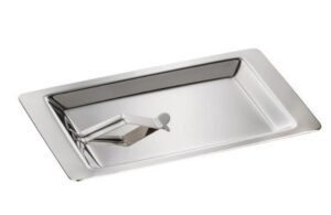 Подносик для денег APS L 170 мм, B 110 мм, H 10 мм с зажимом артикул 30110