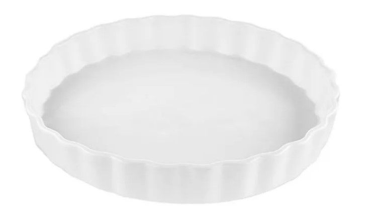 Форма для запекания KunstWerk Paula белая D 250 мм, H 25 мм артикул A0585