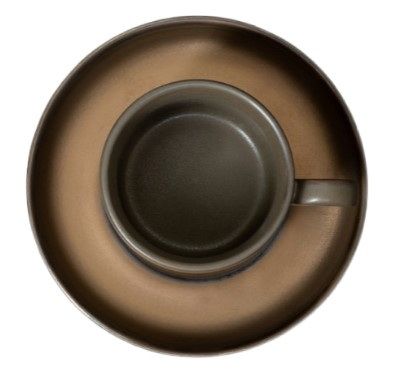 Кофейная пара Corone Luminare серо-медная 115 мл артикул фк1918