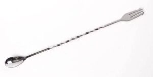Ложка барменская MGSteel L 250 мм с вилочкой артикул BRS10F