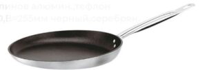 Сковорода блинная Paderno D 240 мм, H 25 мм, L 450 мм, B 255 мм артикул 16118-24