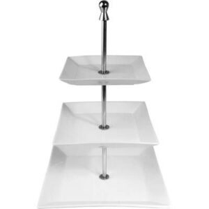 Этажерка 3-х ярусная KunstWerk Паула h 420 мм., d 160/190/250 мм. артикул A6478/9/80