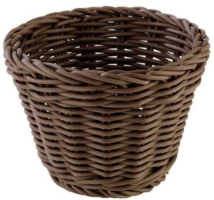 Корзина плетеная APS темно-коричневая Profi Line D 130 мм, H 100 мм артикул 50623