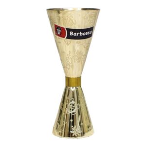 Джиггер P.L. Proff Cuisine золотой с рисунком 25/50 мл артикул MSAS0024-GP