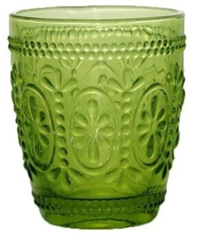 Стакан для воды и сока MACO Flower5LG зеленый 250 мл, H 100 мм артикул 366738