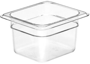 Гастроемкость Cambro Camwear GN 1/6-100 поликарбонат, прозрачная 1,5 л артикул 64CW 135