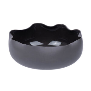 Салатник Royal Charm Wave 250 мл, D 110 мм, H 40 мм, фарфор, черный артикул 3035386 / ZH463-Y152