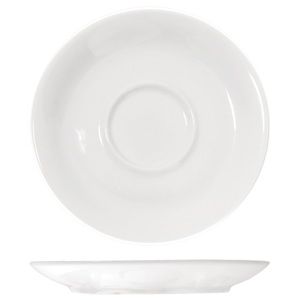 Блюдце KunstWerk Paula белое D 115 мм, H 16 мм артикул A7746