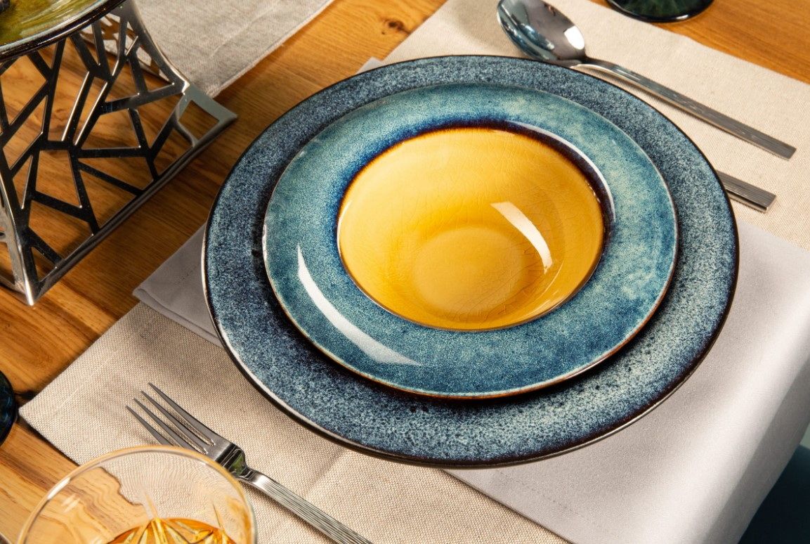 Чайная пара Corone Verde сине-зеленая 290 мл артикул фк0728