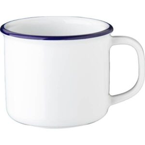 Кружка G.BENEDIKT Retro Kante Blau 180 мл с декором, фарфор белый, синий артикул REB0618.X9132