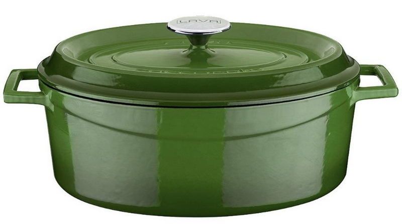 Кастрюля LAVA TRENDY SERIES 7 л, L 385 мм, B 255 мм, H 150 мм зеленая артикул LV O TC 31 K2 G