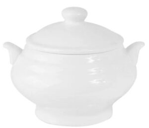 Бульонница KunstWerk Paula белая 408 мл, L 145 мм, H 110 мм, D 90 мм артикул A13017