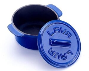 Кокотница LAVA FOLK SERIES 0,3 л, D 90 мм, H 60 мм синяя артикул LV Y TC2 9 KP B