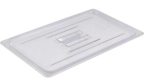 Крышка к гастроемкостям JIWINS GN 1/1 поликарбонат, прозрачная, с ручкой артикул JW-P11HC