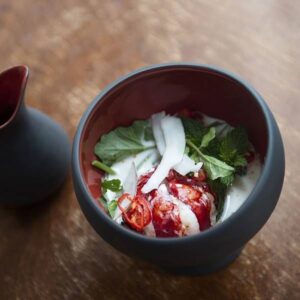 Бульонница REVOL 450 мл, D 97мм, черно-красный артикул 646407