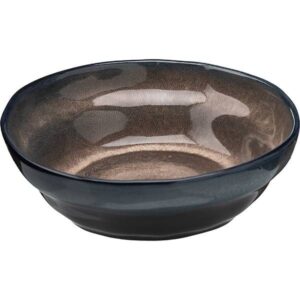 Тарелка Борисовская Керамика «Пати» глубокая; 1л; D=215, H=70мм, фарфор; серый, синий артикул ФРФ88809193