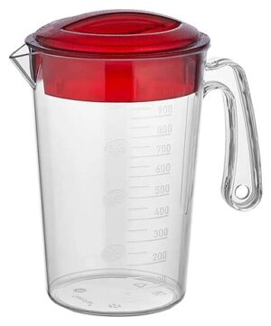 Мерный кувшин Gastroplast GSRHP-04 1 л, с крышкой, полипропилен, прозрачный артикул 77189