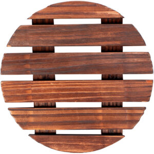 Подставка под горячее ProHotel B07-035/23-0089 круглая D 180 мм, H 17 мм, сосна, коричневый артикул 4141522