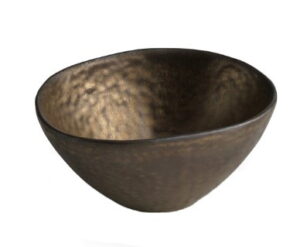 Миска столовая CHIC CLARO коричнево-золотая L 145 мм, B 120 мм, H 65 мм артикул 257507