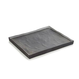 Блюдо REVOL Сольстис Мун Лайт h15 мм, 210х175 мм прямоугольное серо-черное артикул 652428