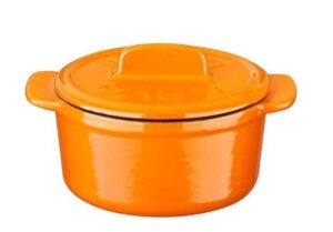 Кокотница LAVA FOLK SERIES 0,3 л, D 90 мм, H 60 мм оранжевая артикул LV Y TC2 9 KP O